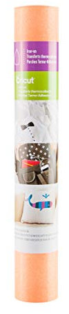 Cricut Glitter Iron On | Fluorescent Orange | 48cm (19) | Heat Transfer Vinyl Roll (HTV) | for use with All Cricut Cutting Machines