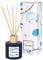 AVA & MAY Santorini Diffuser (100 ml) – vegane Duftstäbchen aus Rattan mit Duft für ca. 4 Wochen – mit hochwertigem Duftöl aus Rosmarin, Tonkabohne und Zeder