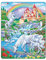 Larsen PG2 Einhörner unter dem Regenbogen Jigsaw Puzzle für Kinder 2-12 Jahre alt - 32 Stück Puzzle | Kinder Kreativität und Lernen | Imagine & Play Einhorn Puzzle| Rahmenpuzzles