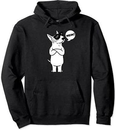 Sturer Miniatur Bullterrier Hund Pullover Hoodie