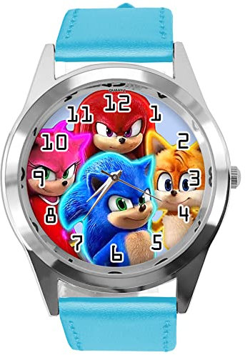 TAPORT Quarzuhr mit blauem Lederarmband für Fans von Spielen E5, Blau, Armband, Blau, Riemen