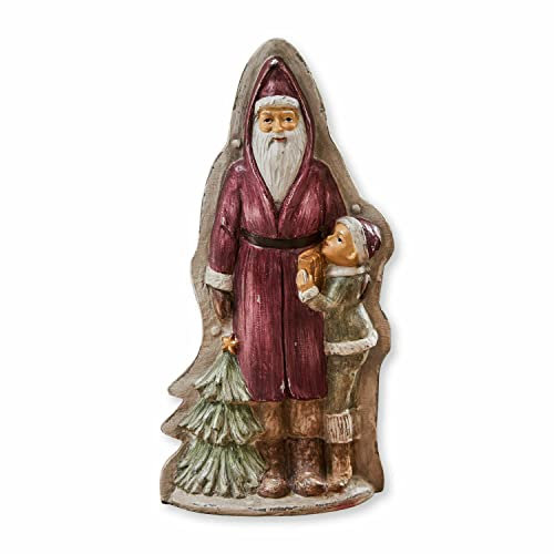 Loberon Weihnachtsmann Sartenja, handgefertigt & handbemalt, nostalgisches Flair, Weihnachtsfiguren, Weihnachtsdekoration, Weihnachten, Polyresin, rot