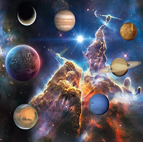 Fototapete 3D Effekt Modernes Universum Galaxy Fototapete Vlies Wandbilder Kinderzimmer Wohnzimmer Wanddekoration 450(W) X300(H) Cm