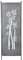 finehomegarden Metall Stele grau Sichtschutz Bambus H116cmxB32cm Windschutz Dekowand Garten Deko