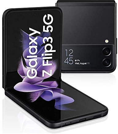 Samsung Galaxy Z Flip3 5G 128 Go Version Française, smartphone Android pliable, débloqué, Ecouteurs inclus, noir (Reconditionné)