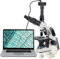 SWIFT SW380T-SC503-CK-5PBC Trinokulares Durchlicht Mikroskop 40X- 2500X,Lab-Mikroskop für Forschungszwecke mit 10X/25X WF-Okular,Siedentopfkopf,Kamera-kompatibel,inkl. USB3.0 Mikroskopkamera