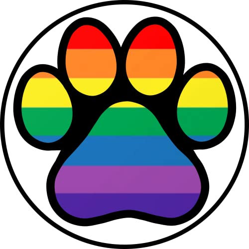 LGBT Paw Gay Pride Stoßstangen-Aufkleber – Doggy & Kitty Be You LGBTQ Premium Vinyl Aufkleber 3 x 3 für Autos Auto LGBTQIA Coexist Gleichheit Regenbogen Flagge Haustier Katze Hund Welpe + Better Than