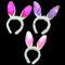 BF Souvenirs 3er-Set LED Plüsch Haarreif BUNNY mit Hasenohren in 3 Farben, blinkend und leuchtend - Party Karneval Geburtstag Motto Party Fasching Prinzessin Königin (3er-Set BUNT)