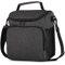 UYLIA 10L Insulated Lunch Bag for Women Men with Five Pockets, Lunch Box Adults with Adjustable Strap, Lunch Cooler Tote Bag for Working Outdoor Hiking Picnic Office (Dark Grey)