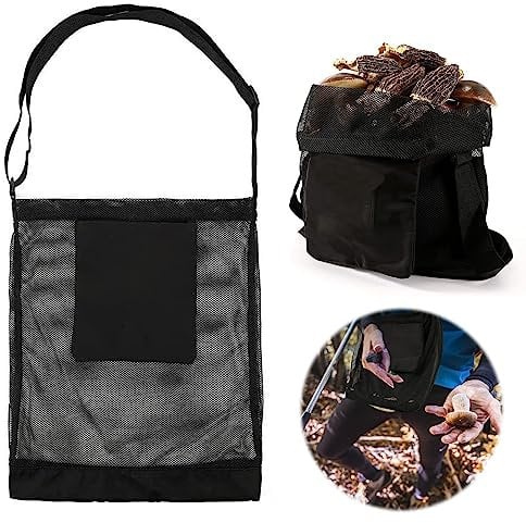 Forhome Sac de chasse aux champignons, Sac de cueillette de Fruits, Sac de récolte en maille, sac de stockage de légumes, sac de chasse, Sac de Recherche de Nourriture Pliable
