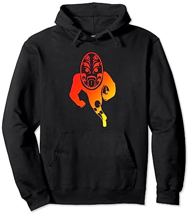 Polynesien Maori Rugby Spieler Tribal Tattoo Neuseeland Kunst Pullover Hoodie