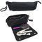 GENCAM Borsa da viaggio per strumenti per capelli, custodia da trasporto con tasche interne, custodia da viaggio per strumenti per capelli e tappetino resistente al calore per piastre, piastre, ferro