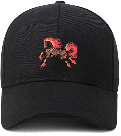 EDGMM Baseballkappe, Unisex, für Erwachsene, verstellbar, für Erwachsene, Pferderennen, Einheitsgröße