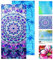 JAODFK Strandtuch Mikrofaser Beach Towel Badetuch Sandfrei XXL Schnelltrocknend Strandhandtuch Damen Groß Strandtücher Sommer Zubehör Handtuch Strand Mädchen Geschenke für Damen 180 * 80 Lila Datura