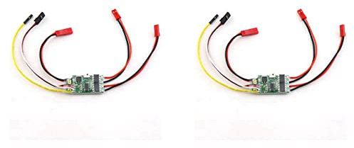 asdfs 2X -Wege-Bidirektionaler 5A ESC Brushed Speed Controller Dual Way ESC 2S-3S Lipo für RC-Modellauto-Bootstank-Ersatzteile