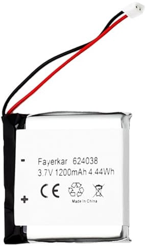 Fayerkar Batterie Li-polymère de rechange 3,7 V 1200 mAh pour Sony WH-1000XM3, WH-1000XM4, WH-XB900N, WH-H910N, WH-CH710N Bluetooth sans fil avec réduction du bruit SM-03 SP 624038