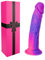 Dildo de Silicona de 18 cm, Juguete Sexual Anal Realista, Eje Delgado, Dildo Colorido y Adorable con Ventosa para Estimulación Anal y del Punto G, Adecuado para Mujeres/Hombres/Homosexuales Inexpertos