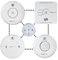 Wireless Whole House Fire Alarm Pack with Remote - Mains Smoke Alarm, Battery Smoke Alarm, Heat Alarm, Carbon Monoxide Alarm, Remote - Covers 2 Storey Home