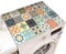 Mecmbj Funda antipolvo para lavadora de 60 × 60 cm, funda para lavadora con entramado de mandala, impermeable y antideslizante, funda para lavadora doméstica para lavadoras, refrigeradores y cocinas