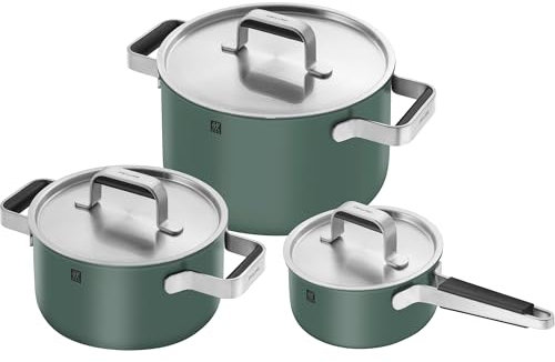 ZWILLING Pure 6-pc Stainless Steel Cookware Set, Green