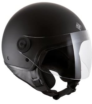 Tucano Urbano El'Jettin 6.0 Demi-Jethelm Unisex Motorradhelm Polycarbonat Motorradhelm Small Fit Helmschale XS-M L-XXL Helm Sommer Winter zugelassen ECE 22.06 grau matt Größe M