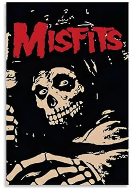 ZCJYMX Misfits Skelett-Leinwand-Kunstdruck, Marvel-Poster, dekorative Malerei, Leinwand, Wandposter für Schlafzimmer, Dekoration und Kunstdruck, moderne Familie, 20 x 30 cm