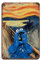 FDKLK Poster Screaming Cookie Monster Edvard Munch, Vintage-Blechschild, Metall, Pub, Club, Café, Bar, Zuhause, Wandkunst, Dekoration, Poster, Retro, 20 x 30 cm