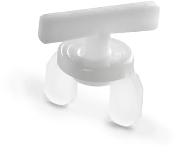 DQ-PP GARDINENSCHIENE ENDFESTSTELLER – Set 10 Stück – PCV – 1-läufig – Weiss – Gardinen Schiene Vorhangschienen