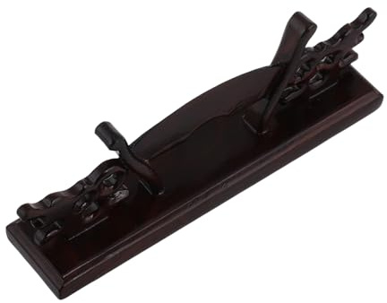 Hemobllo Vintage Pedestal Fan Stand Wooden Hand Fan Organizer Portable Display Stand Detachable Base for Home