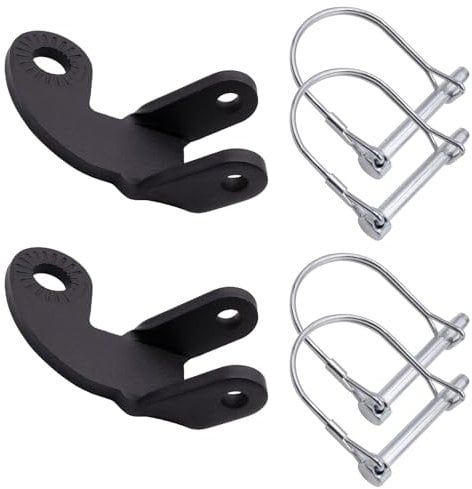 pangutheos 2 Pezzi Gancio per Rimorchio per Bici, Rimorchio Bicicletta Frizione Dotato di 4 Perni di Bloccaggio Tipo d Gancio Traino Bici per Rimorchi di Bambini Adatto per Biciclette(135 Gradi)