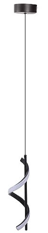 TOPINCN LED Spiral Pendelleuchte Leuchte, Moderne, Glühlose Helle Hängende Insellampe mit Verstellbarem Seil, Augenschutz und Energieeinsparung, Ideal für Wohnzimmer, Café, Esszimmer (Warmes Licht)