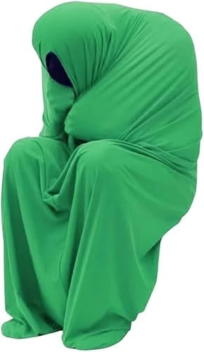 Ganzkörper-Sensoriksocken For Erwachsene Mit Autismus – Dehnbarer, Atmungsaktiver Kuschelsack Beruhigender Wirkung Auf(Green,X-Large)