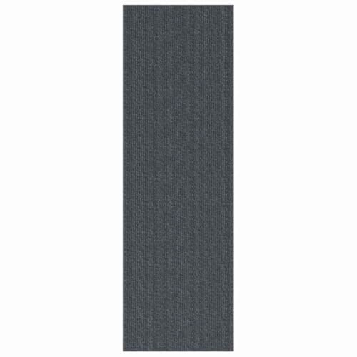 vidaXL Teppichläufer Grau 80 x 200 cm Stoff