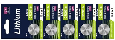 NONGYU MultiPurpose CR2016 Battery Pack Leak Resistant Construction Ideal for Outdoor Gadgets Medicals Devices and Digital Thermometers Battery