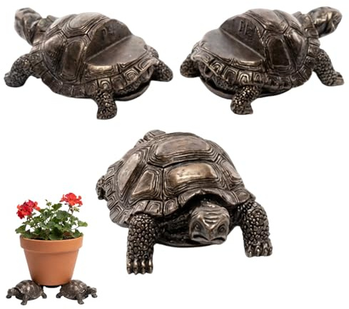 YFHUVB 3pcs Tortoise Plant Pot Feet, Plant Pot Feet Outdoor For Large Pots, Garden Pot Feet With Stable Support, Pot Feet For Outdoor Plant Pots, Suitable For Various Garden Settings