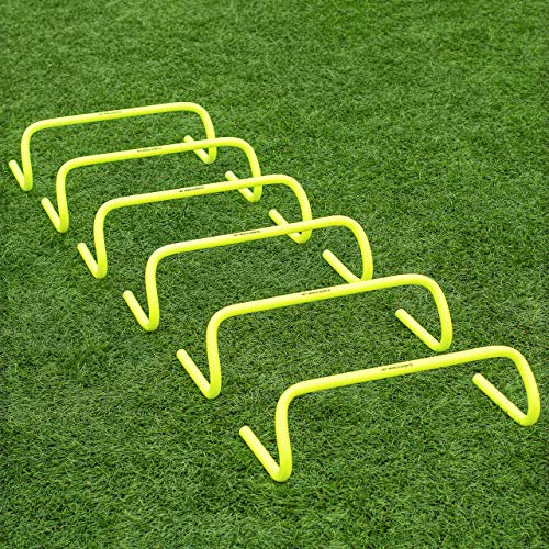 Nws FORZA Speed Training/Agility Hurdles [Pack of 6] | 6 Inch Hurdles | Multi Sports Equipment | Fitness Agility Set | Optional Carry Bag (Without Carry Bag)
