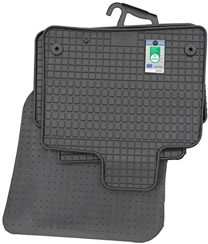 PETEX Gummimatten passend für Q7 ab 2006-05/2015 Fußmatten schwarz 4-teilig