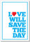 Geschirrtücher/Tea Towels für mehr Farbe in der Küche, verschiedene Motive designed in Berlin (Love will save)