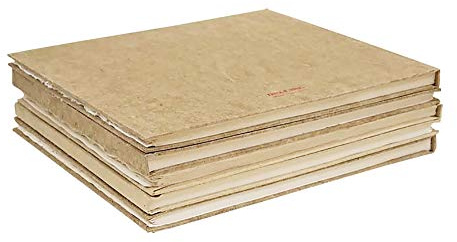 Khadi Paper Hardback Sketch Book HB4W Landscape Rough 5 x 13 210 gsm