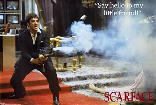 Scarface – Say Hello To My Little Friend – 61 x 91 cm Poster/Poster