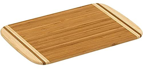 Kesper 58110 Schneidebrett aus Bambus, 30 x 20 x 1,6 cm, Braun