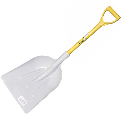 Outils perrin Pelle Plastique Emmanché Composite PP 60 avec Etiq Alimentaire, 42cm x 37cm, Blanc