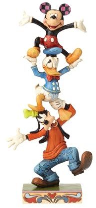 Enesco - Totem Topolino, Paperino e Pippo - 22 centimetri - Jim Shore's Disney Traditions