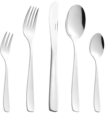 Esmeyer 231-083 30-teiliges Besteck-Set Modell Saskia für 6 Personen, aus Edelstahl 18/10 poliert, spülmaschinengeeignet.
