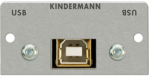 Kindermann Anschlussblende 7444000525 USB (B auf A) Konnect Alu Multi-Einsatz/Abdeckung für Daten- und Kommunikations-Anschlusstechnik 4021565024139