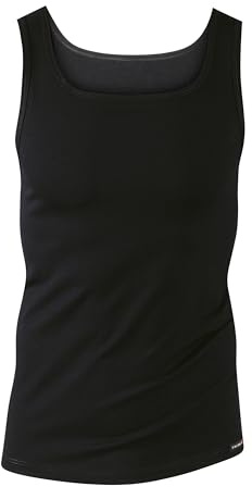 CALIDA Herren Athletic-shirt Evolution Unterhemd, Schwarz, 58-60 EU
