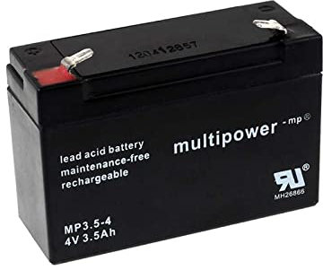 Batteria al piombo akku-net (multipower) MP3,5-4, 4V, Lead-Acid