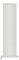 iBathUK Strata Tall Vertical Radiator, Double Oval Panel Radiators, 1800x480mm Slim Radiator, Wall Mounted for Bathroom,Kitchen,Living Room- White