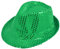 Alsino Paillettenhut Pailetten Hut Partyhut Trilby Hut Discohut Pailletten Glitzerhut Glitter, Farbe wählen:TH-62 grün