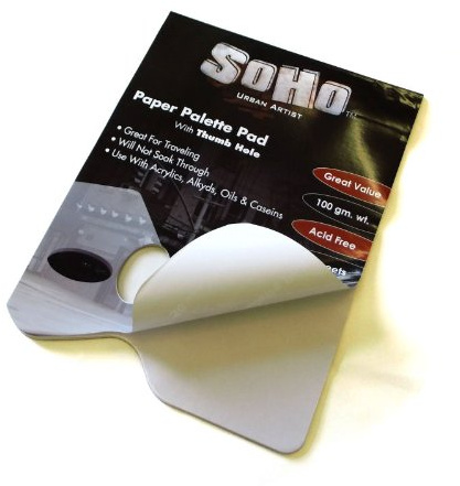 Abreißpalette SOHO 30 Blatt 100g/m² 23 x 30 cm extra dick, für Acryl-, Öl-, Aquarell- und Tempera/Gouachemalerei